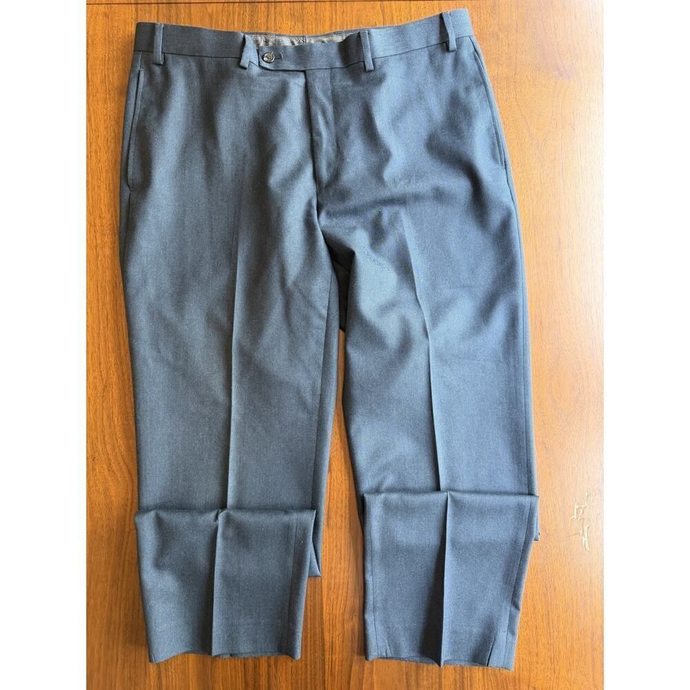Lauren Ralph Lauren Men's Heathered Navy Blue Dress Pants - Size 36x30